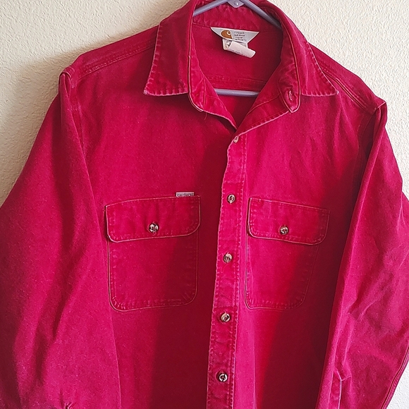 VTG Carhartt canvas button down - Picture 2 of 10